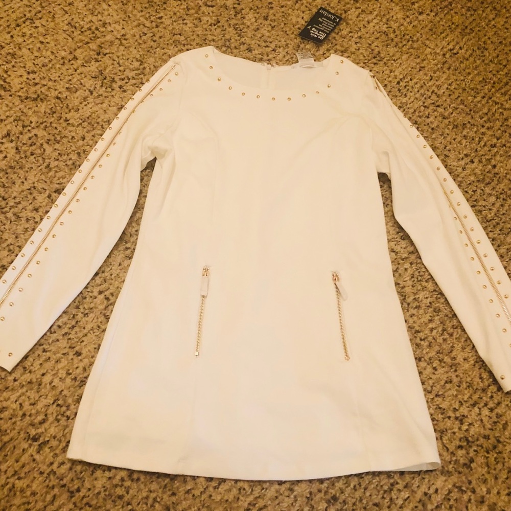 White mini dress